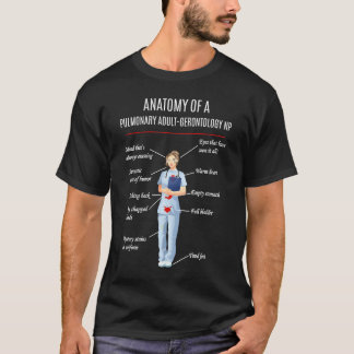 T-shirt Infirmière ANATOMIE D'UN ADULTE PULMONAIRE GÉRONTO