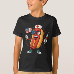 T-shirt Infirmière anesthésistes 4 juillet drôle American 