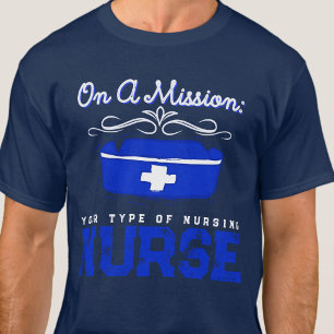 T-shirt Infirmière autorisée carrière urgence graphique
