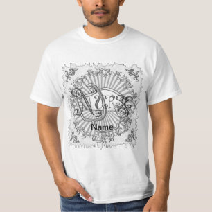 T-shirt Infirmière aux lettres d'argent