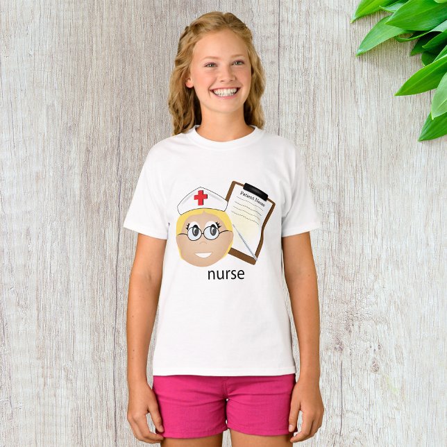 T-shirt Infirmière avec Porte - bloc Médicale et thermomèt (Créateur téléchargé)