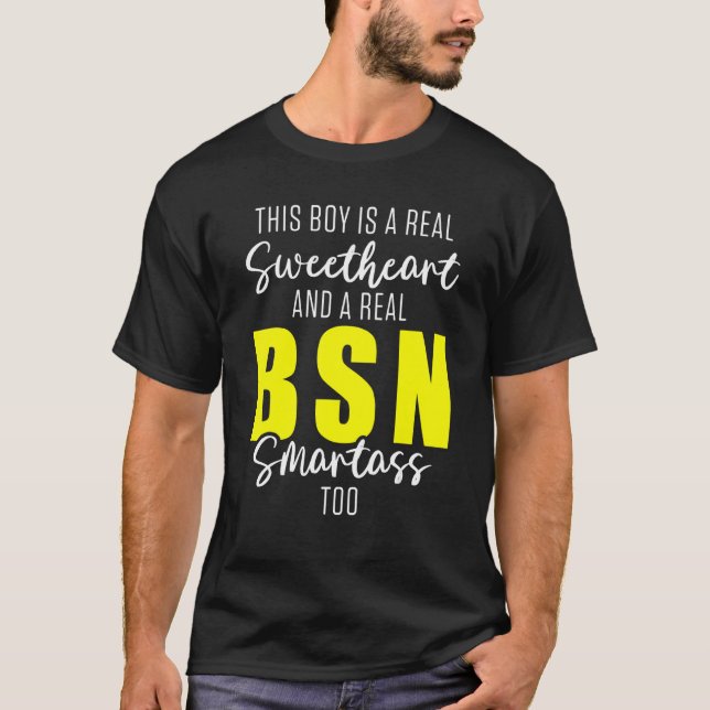 T-shirt Infirmière Bsn Étudiante Diplômée en soins infirmi (Devant)