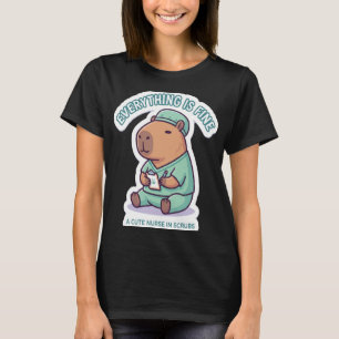T-shirt Infirmière capybara sarcastique
