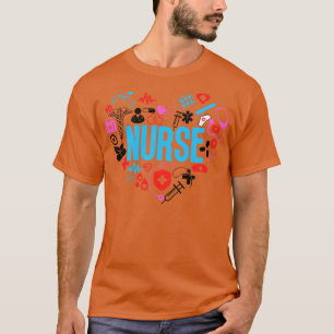 T-shirt Infirmière cardiaque Mot Cloud 2