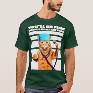 T-shirt Infirmière Cat Nous Dirigeons Un Balayage Cat Plai