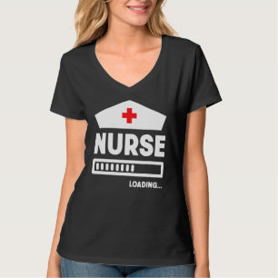T-shirt Infirmière Chargement Cute Nurse En Cours Chargeme