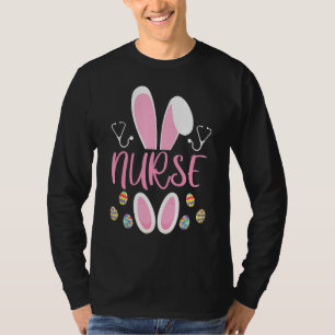 T-shirt Infirmière Chasse aux Oeufs de Pâques Rabbit Rn Jo