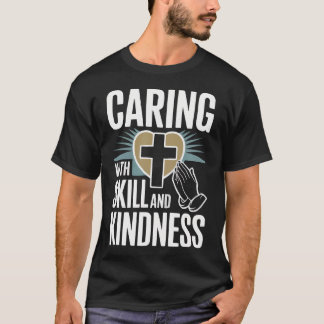 T-shirt Infirmière chrétienne Infirmière diplômée J'aime J