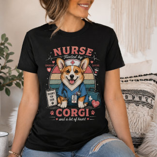 T-shirt Infirmière Corgi – Infirmière Corgi Mignonne Drôle