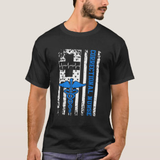 T-shirt Infirmière correctionnelle American Nursing Rn