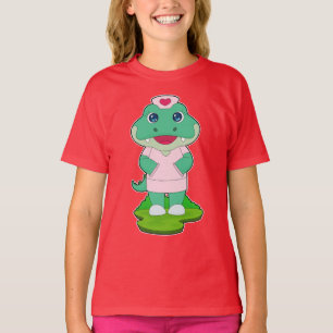 T-shirt Infirmière crocodile