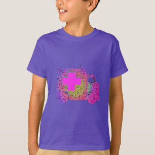 T-shirt infirmière d'ambulance accentuée médecin urgentist