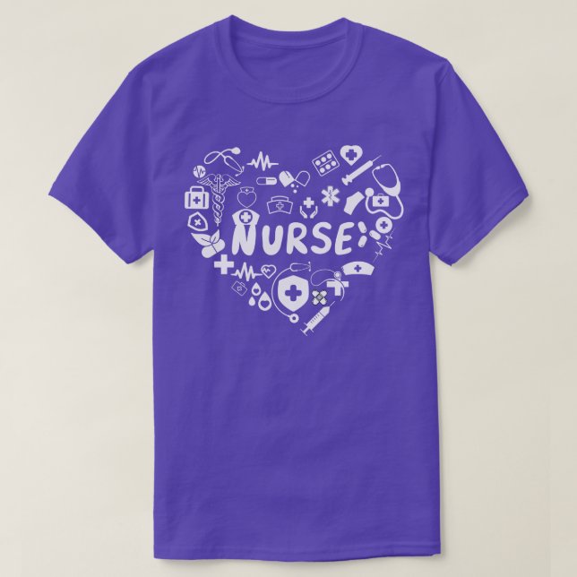 T-shirt Infirmière d'amour (Design devant)