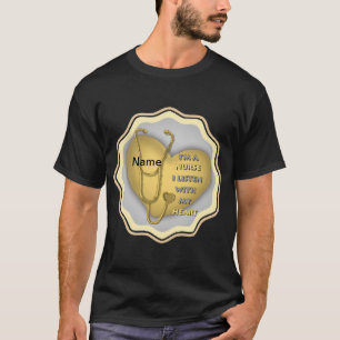 T-shirt infirmière de coeur jaune