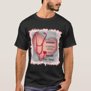 T-shirt infirmière de coeur rouge