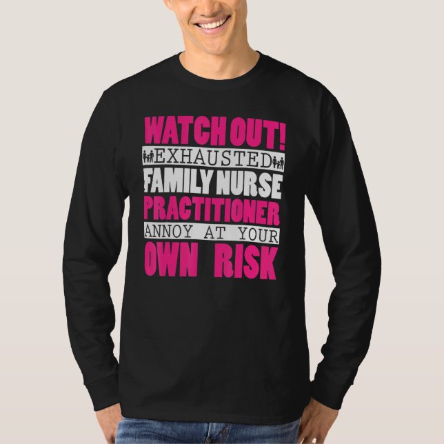 T-shirt Infirmière de famille Praticien Vêtement Cute Fnp  (Devant)