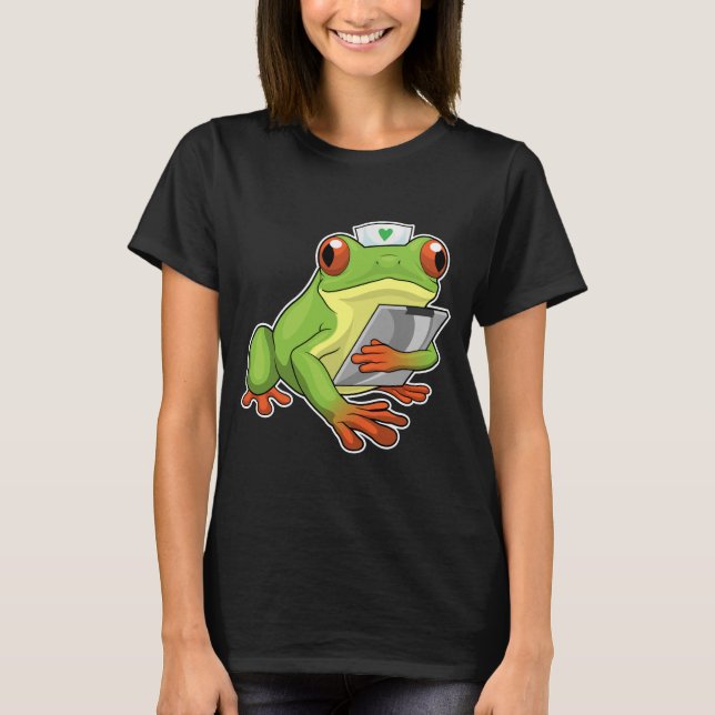 T-shirt Infirmière de grenouille (Devant)