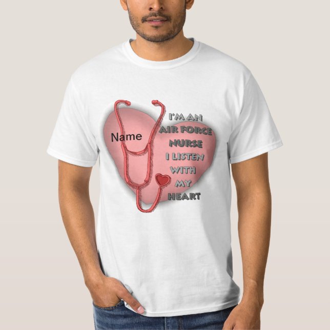 T-shirt Infirmière de la Force aérienne de Red Heart (Devant)