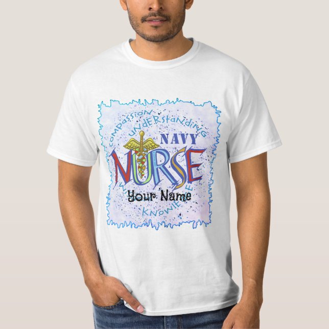 T-shirt Infirmière de la Marine Motto (Devant)