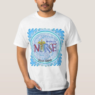 T-shirt Infirmière de la Midwoman Motto