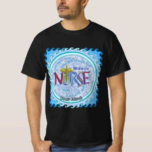 T-shirt Infirmière de la Midwoman Motto