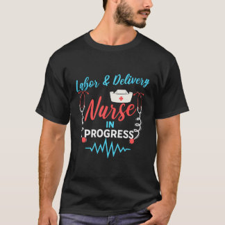 T-shirt Infirmière De La Prestation Du Travail En Formatio