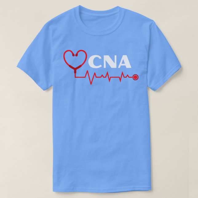 T-shirt Infirmière de l'AIIC avec stéthoscope battement de (Design devant)