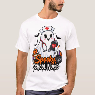 T-shirt . Infirmière de l'école effrayante