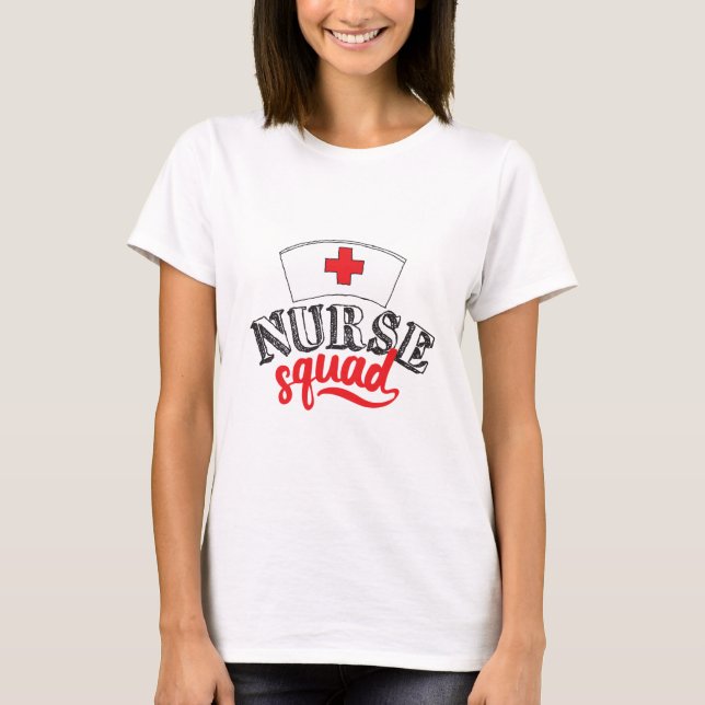 T-shirt Infirmière de l'équipe Infirmière Amis Infirmière  (Devant)