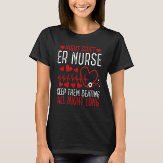T-shirt Infirmière de nuit aux urgences technicienne des u