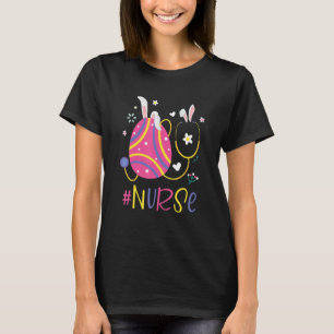 T-shirt Infirmière de Pâques Rabbit Amusant Oeuf Jour de P