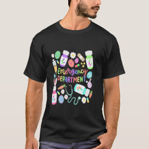 T-shirt Infirmière de Pâques Service des urgences Groovy I
