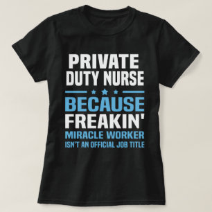 T-shirt Infirmière de service privé