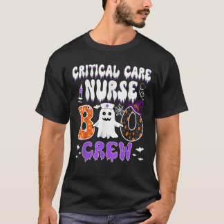 T-shirt Infirmière de soins critiques Boo Crew Halloween e