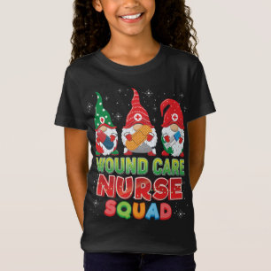 T-Shirt Infirmière de soins de la blessure Squad Noël Gnom