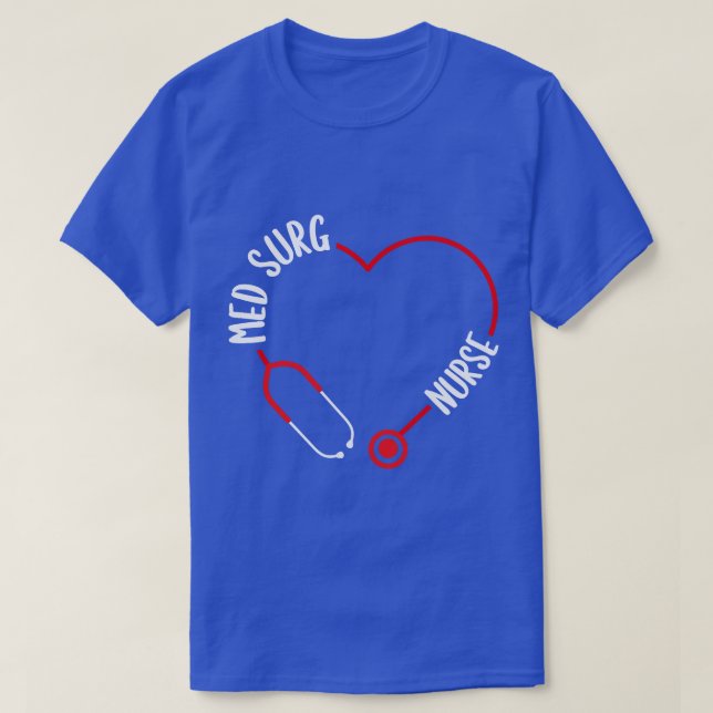 T-shirt Infirmière de surg en médecine Stethoscope en méde (Design devant)