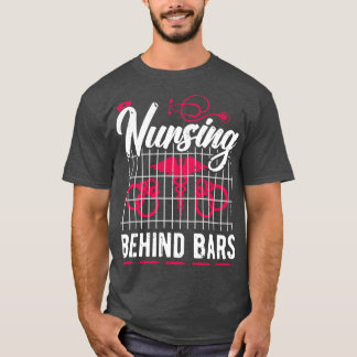 T-shirt Infirmière derrière les barreaux Infirmière correc