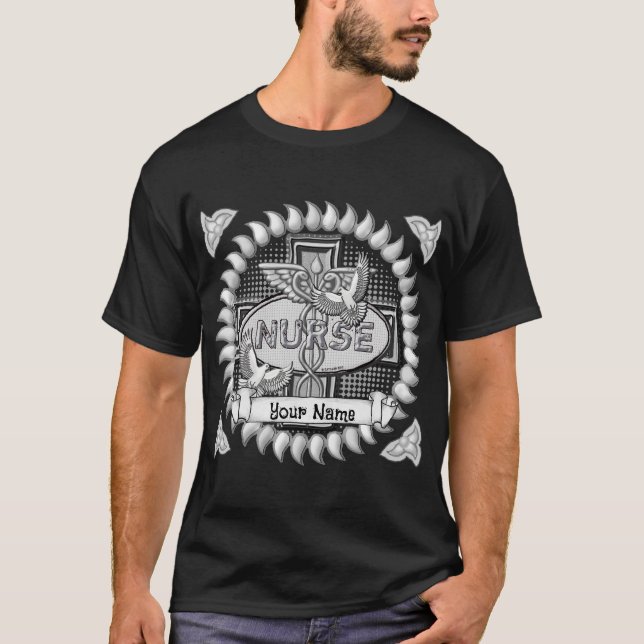 T-shirt Infirmière des colombes ovales (Devant)