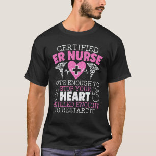 T-shirt Infirmière des urgences stéthoscope Caducée