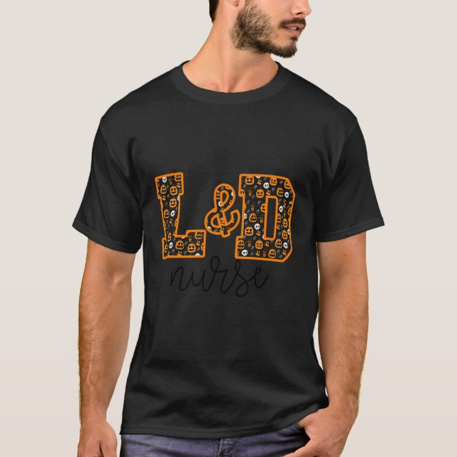 T-shirt Infirmière D'Halloween Et De Travail Et De Livrais (Devant)