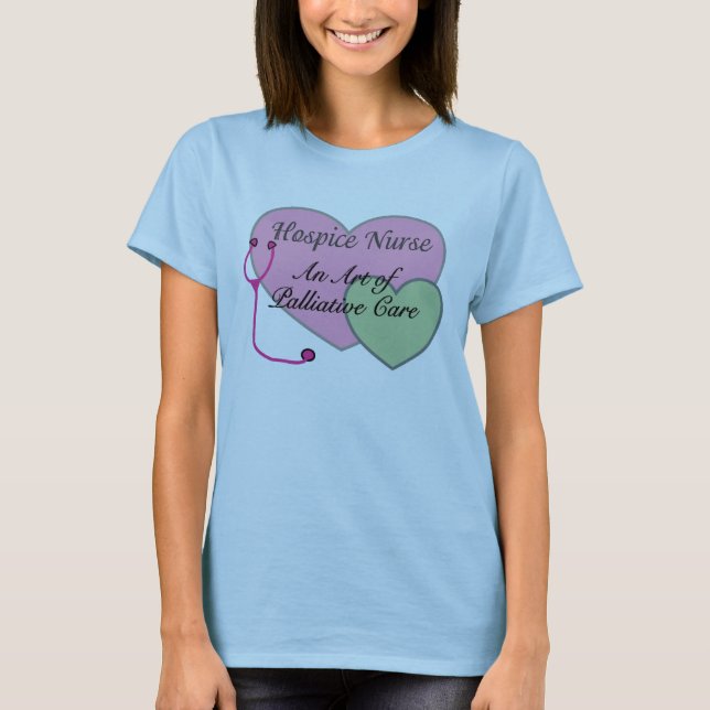 T-shirt Infirmière d'hospice un art des soins palliatifs (Devant)