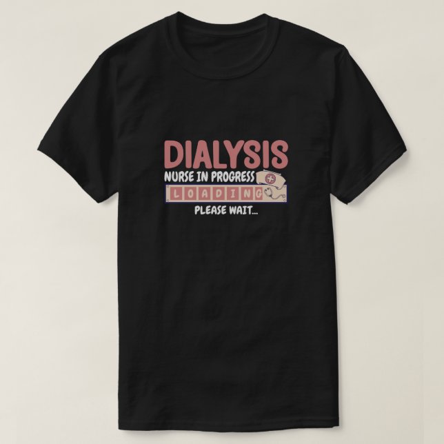 T-shirt Infirmière dialyse en cours - Néphrologie future (Design devant)