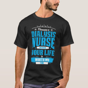 T-shirt Infirmière dialyse Héros Kidney Néphrologie Infirm