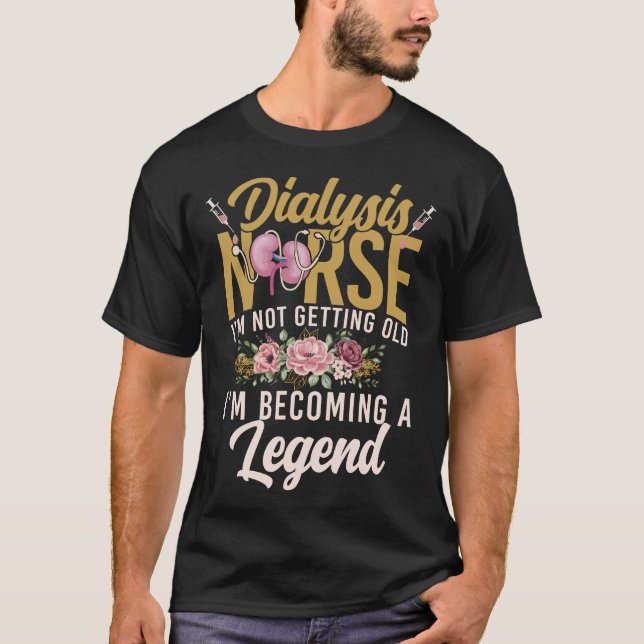 T-shirt Infirmière dialyse Infirmière dialyse Je ne suis p (Devant)