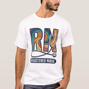 T-shirt Infirmière diplômée IR infirmière vintage vecteur