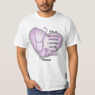 T-shirt Infirmière du coeur pourpre ObGyn