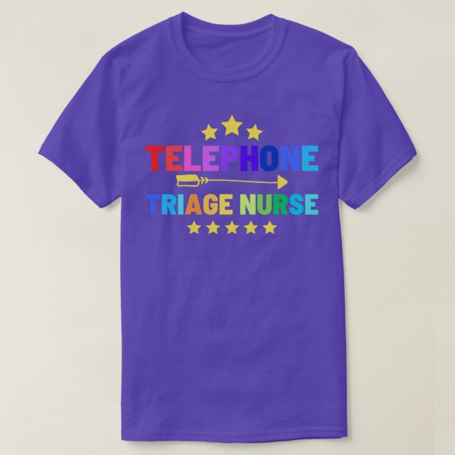 T-shirt Infirmière du triage téléphonique (Design devant)