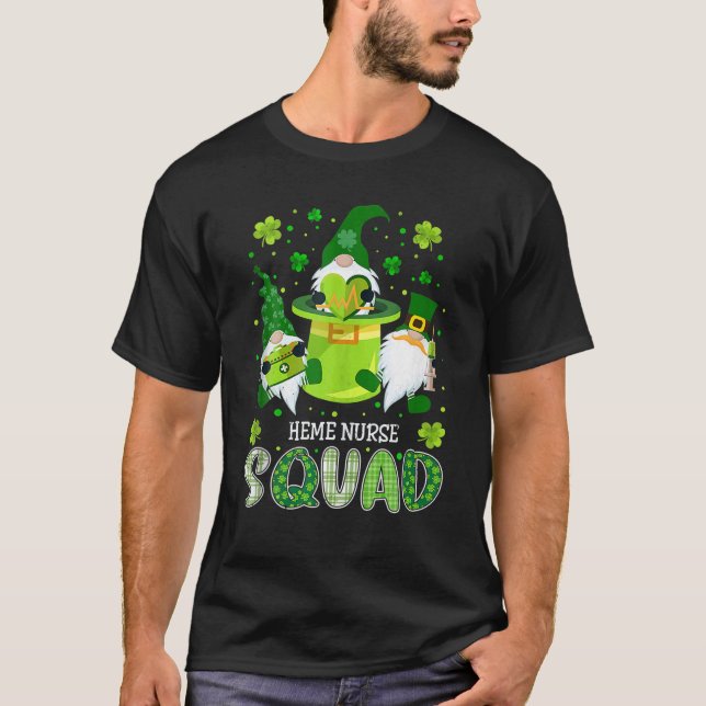 T-shirt Infirmière d'urgence Escadron Infirmière St Patric (Devant)