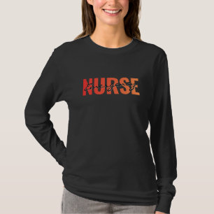 T-shirt Infirmière d'urgence Typographie moderne