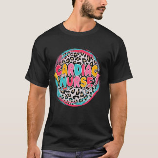 T-shirt Infirmière Empreinte de léopard Cardiac Appréciati
